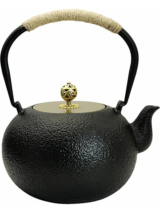 Other - Black Cast Iron Kitchen Japanese Tetsubin Tea Pot 40.6oz Stovetop Infuser Pot